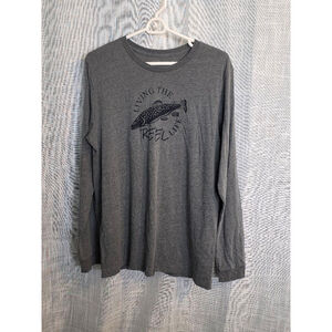 Men's‎ Unbranded Long Sleeve T-Shirt Size Large Gray